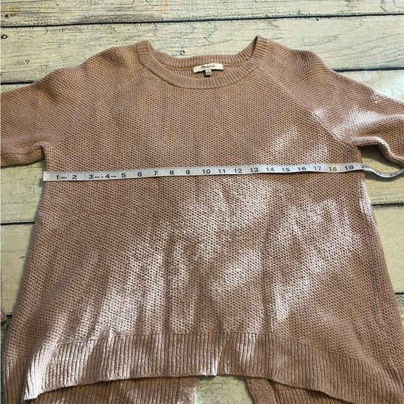Madewell blush Province Cross-Back Pullover Sweater. S - Picture 5 of 8